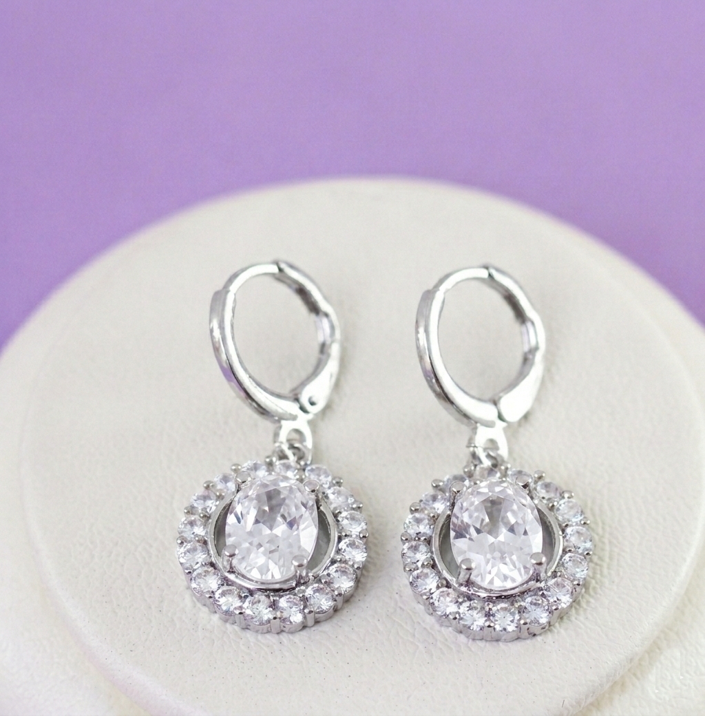 Серьги родий Н01-10250