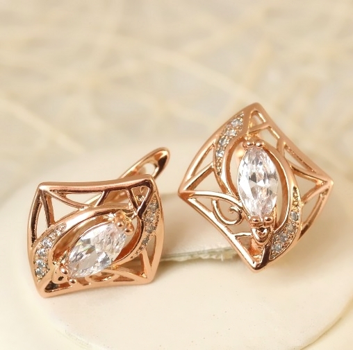 Серьги позолота H01-10782