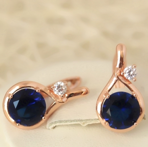 Серьги позолота H01-12836