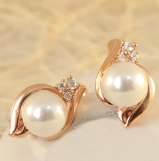 Серьги позолота H01-12639