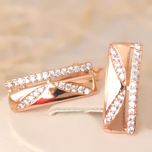 Серьги позолота  H01-12735