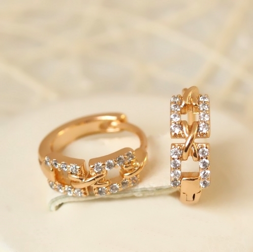 Серьги позолота H01-13356