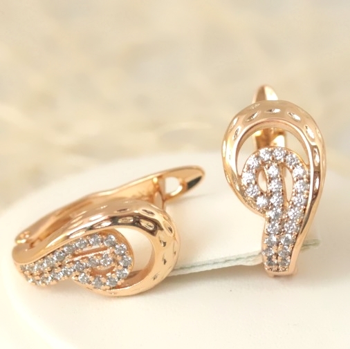 Серьги позолота  H01-13462