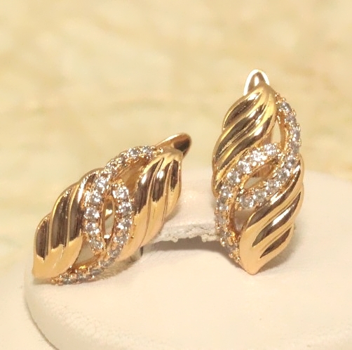 Серьги позолота H01-12903р