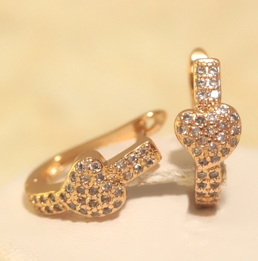 Серьги позолота H01-13571