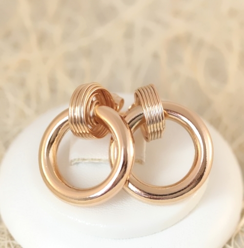 Серьги-гвоздики позолота  H01-13797р