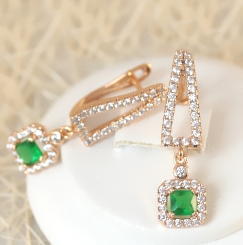 Серьги позолота H01-14500