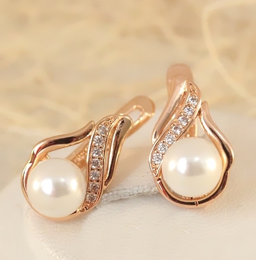Серьги позолота H01-14135