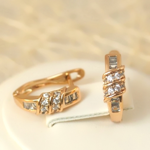 Серьги позолота H01-14292