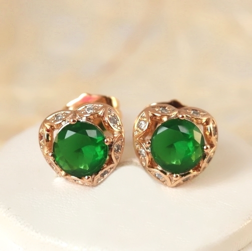 Серьги-гвоздики позолота  H01-14688р