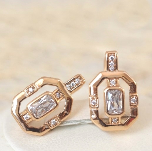 Серьги позолота H01-15219р