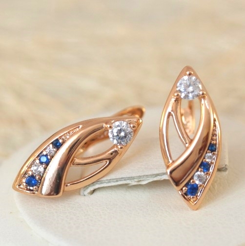 Серьги позолота H01-3720