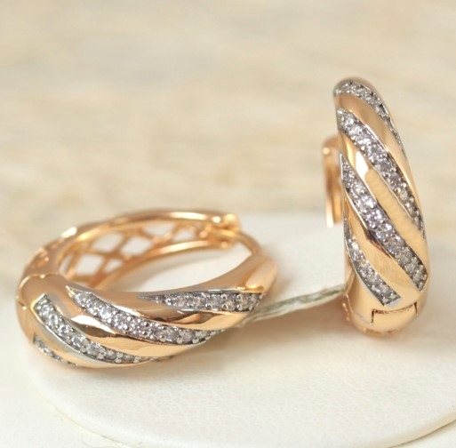 Серьги позолота  H01-15231