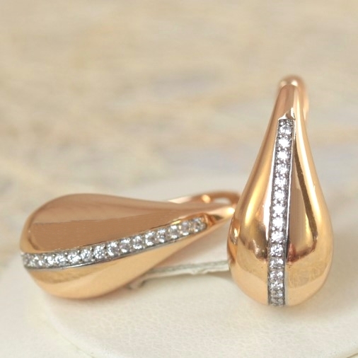 Серьги позолота H01-15238