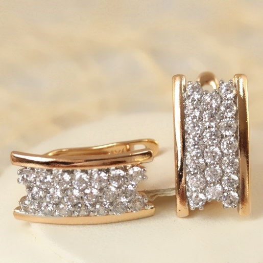 Серьги позолота H01-15298