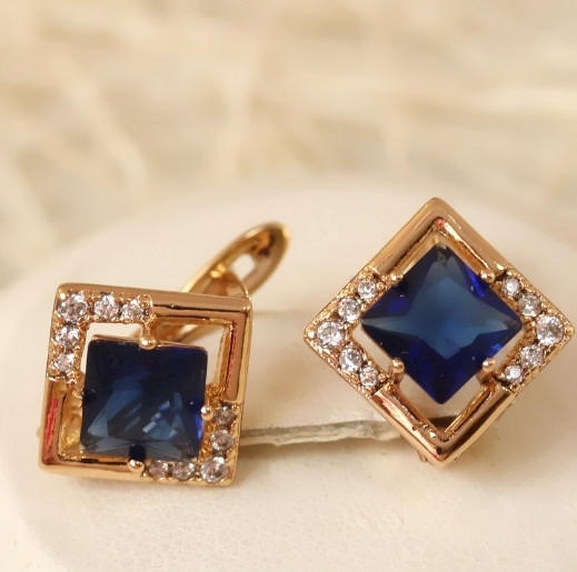 Серьги позолота H01-10051