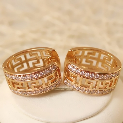 Серьги позолота H01-5205