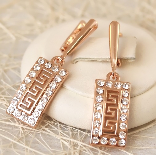 Серьги позолота H01-14624