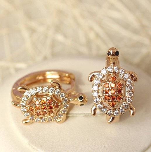Серьги позолота  H01-13085