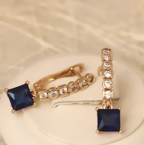 Серьги позолота H01-6309