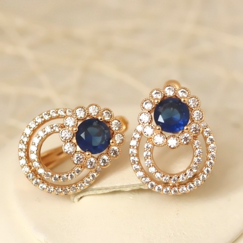 Серьги позолота H01-5220