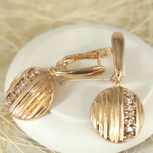 Серьги позолота H01-6790