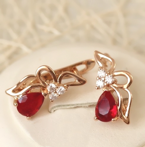Серьги позолота H01-7378
