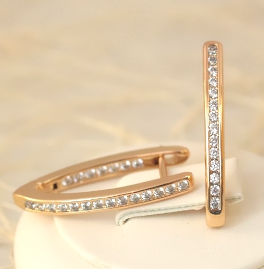 Серьги позолота  H01-4182/1